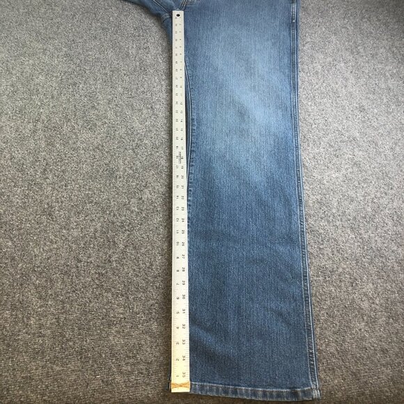 Ariat Jeans Mens 38x36 Blue M4 Bootcut Low Rise Work Pants Stretch - Picture 6 of 10